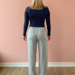Glowie Sofie Top in navy, back view.
