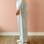 Glowie Maddie Jogger in grey, side view.