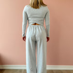 Glowie Maddie Jogger in grey, back view.