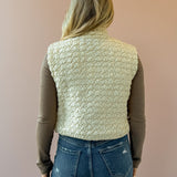 Arden Quilted Vest- Ivory