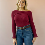 Elena One Shoulder Sweater