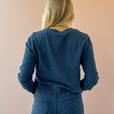 Daily Knit Denim Cardigan