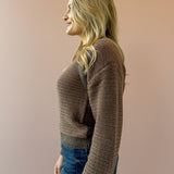 Abi Knit Top  & Shrug Set