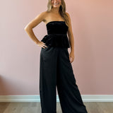 Isolde Satin Pant-Black