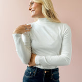 Molly Mockneck Top Ivory