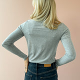 Molly Mockneck Top Grey