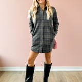 Lynden Plaid Knit Mini Dress