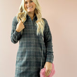 Lynden Plaid Knit Mini Dress