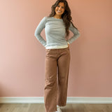 Elle High Rise Barrel Jeans