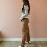 Elle High Rise Barrel Jeans