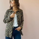 Gigi Leopard Sweater Jacket