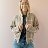 Lex Plaid Bomber Jacket