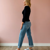 Susan Cuffed Crop Jean