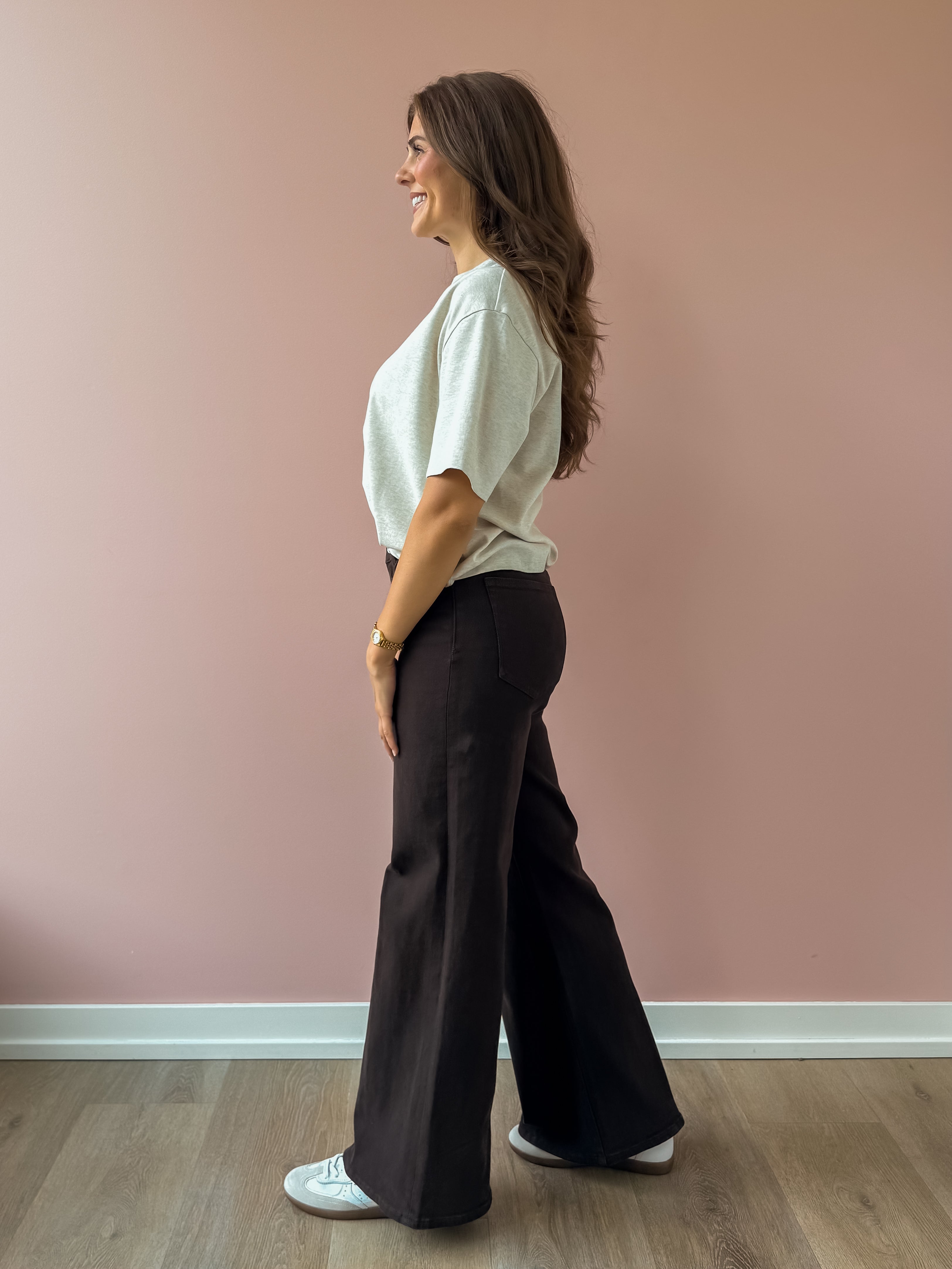 Good Waist Palazzo Ankle Jeans